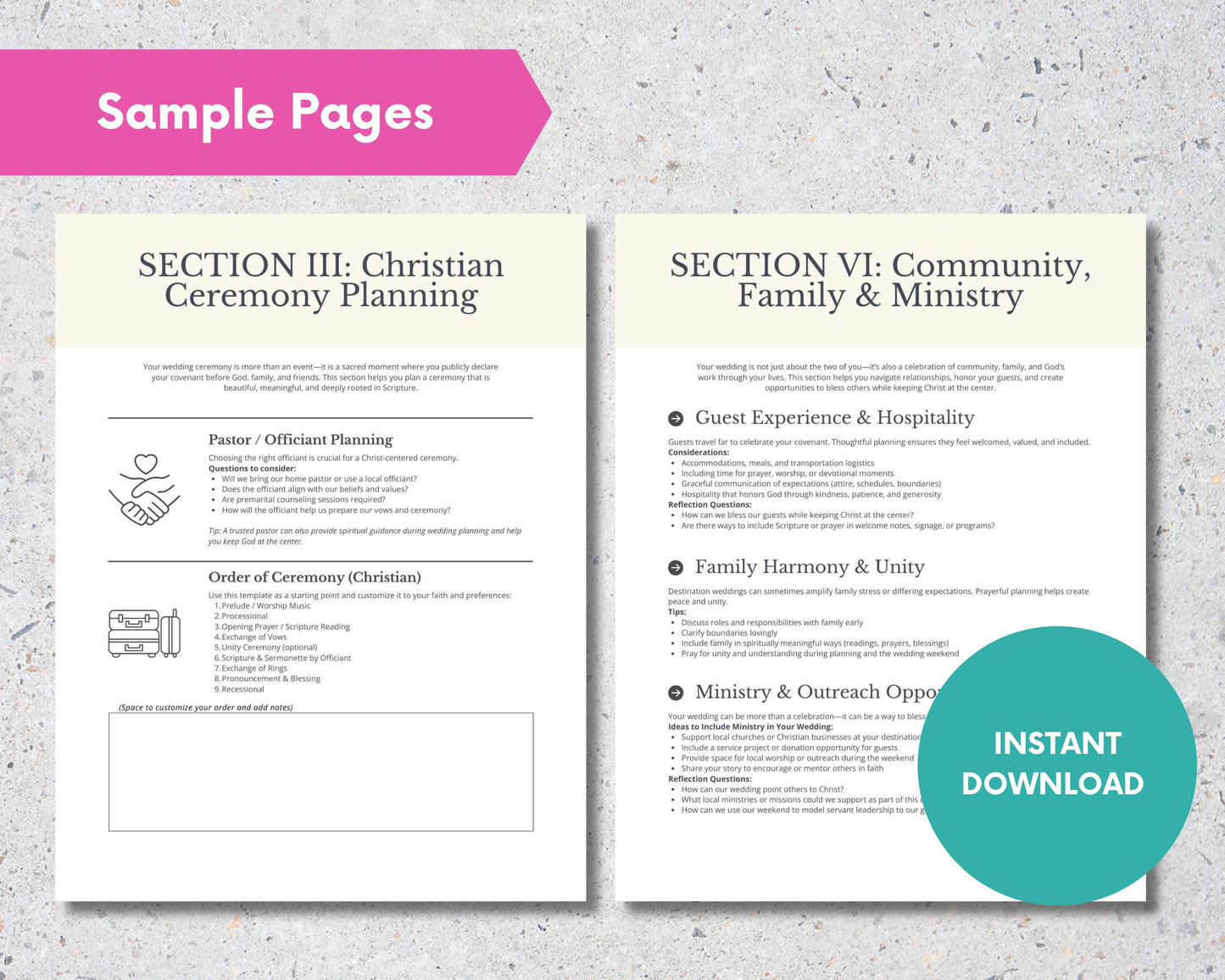 The Christian Destination Wedding Planner (PDF): A Faith-Centered Guide to Planning Your Covenant Celebration