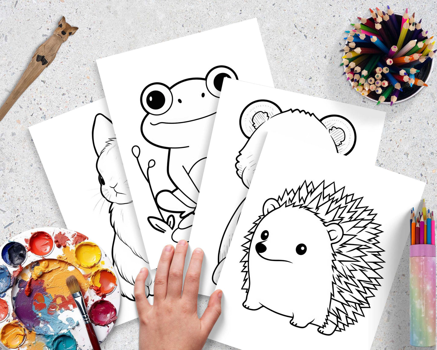 Woodland Animals Coloring Pages