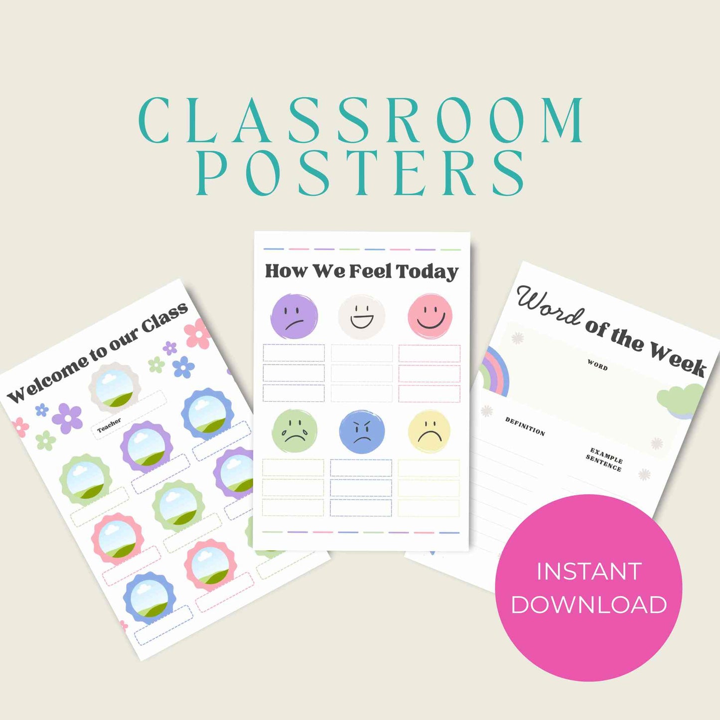 Back to School Bundle for Kids | Printable Placemats, First Day Activities, Chore Charts, Lunchbox Notes & More!
