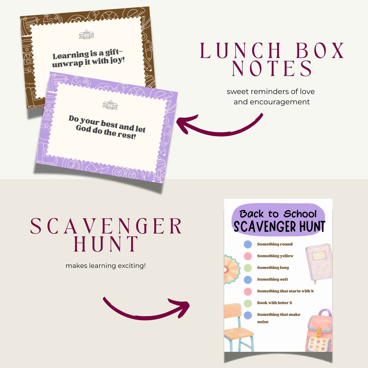 Back to School Bundle for Kids | Printable Placemats, First Day Activities, Chore Charts, Lunchbox Notes & More!