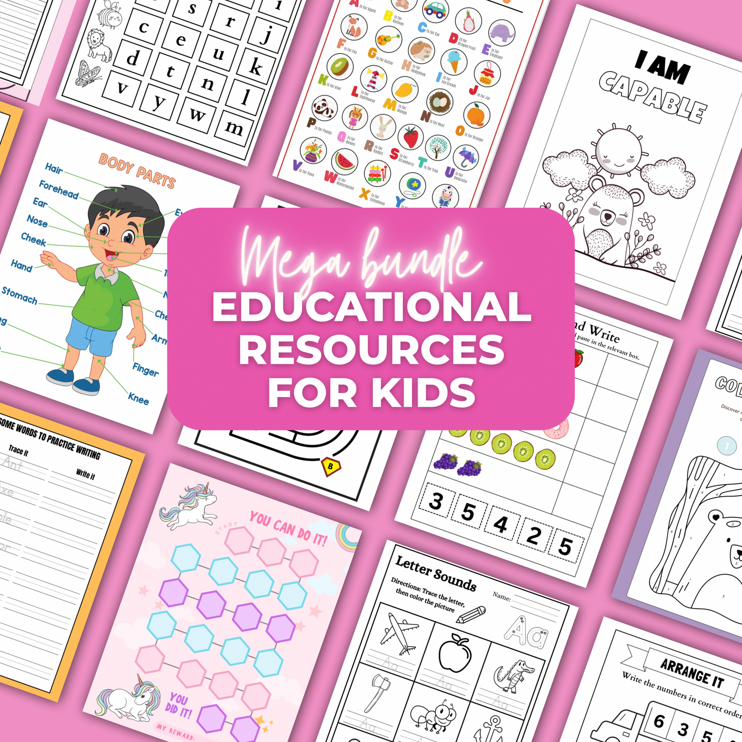 Back to School Mega Bundle for Kids – 10,000+ Pages of Fun, Faith & Learning (With Master Resell Rights!)