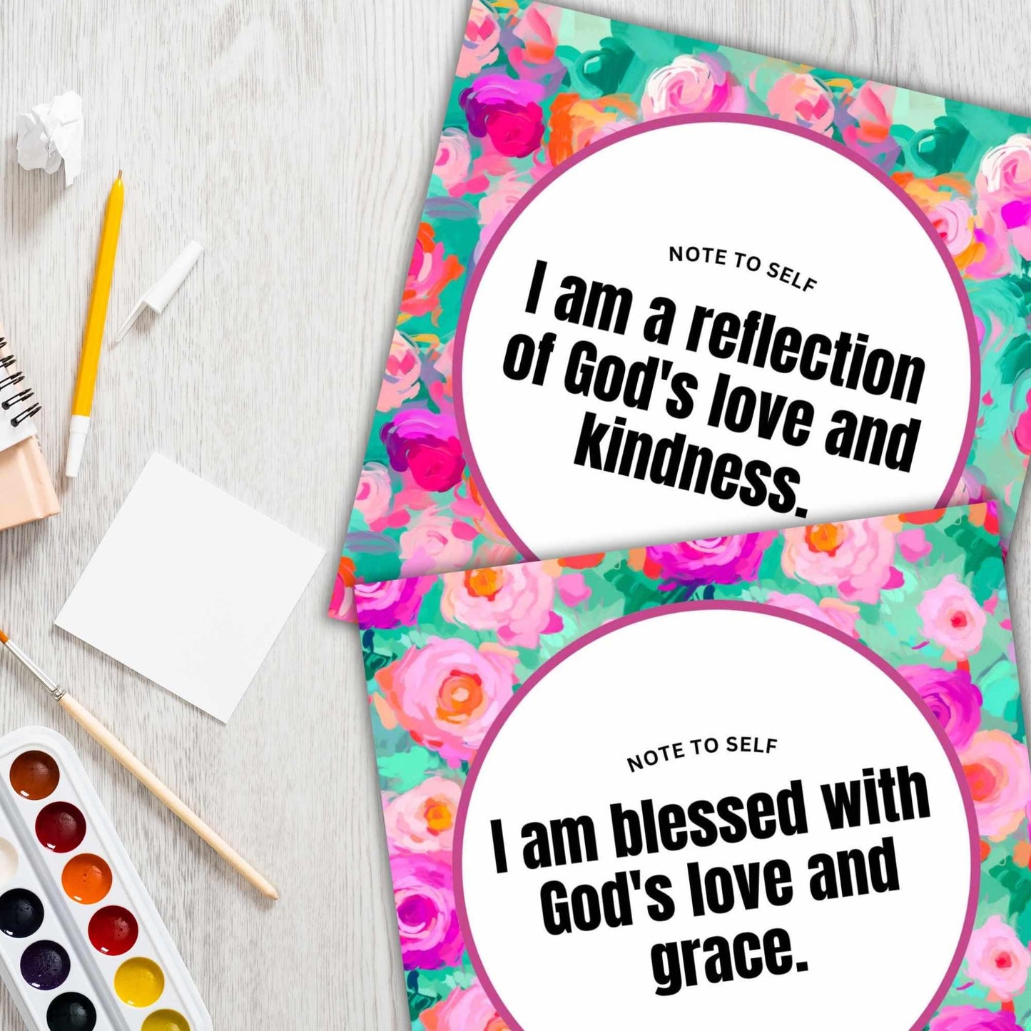 Printable Faith Affirmation Cards for Christian Women Volume 1
