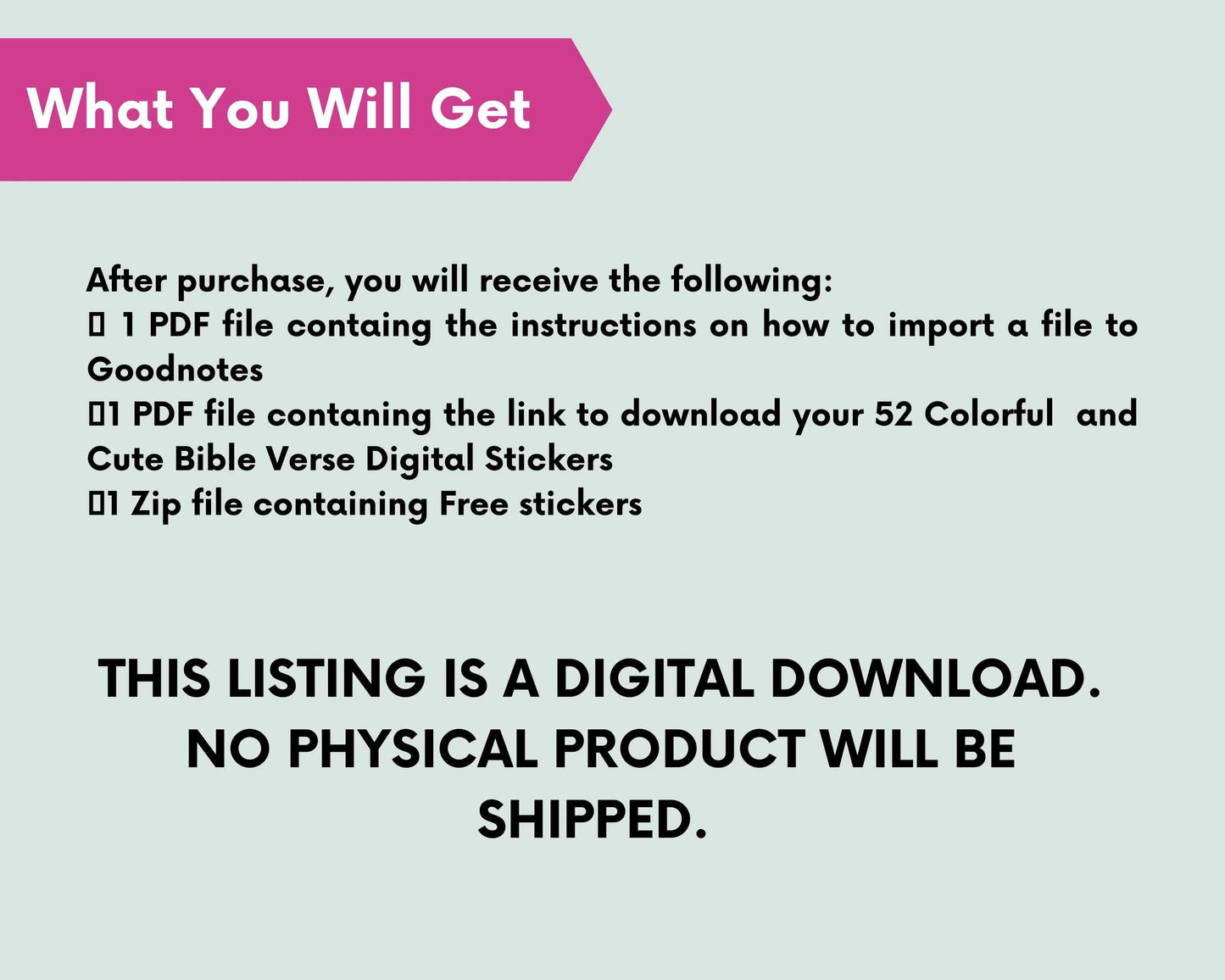 52 Bible Verses Motivation Faith Stickers for Goodnotes Planners