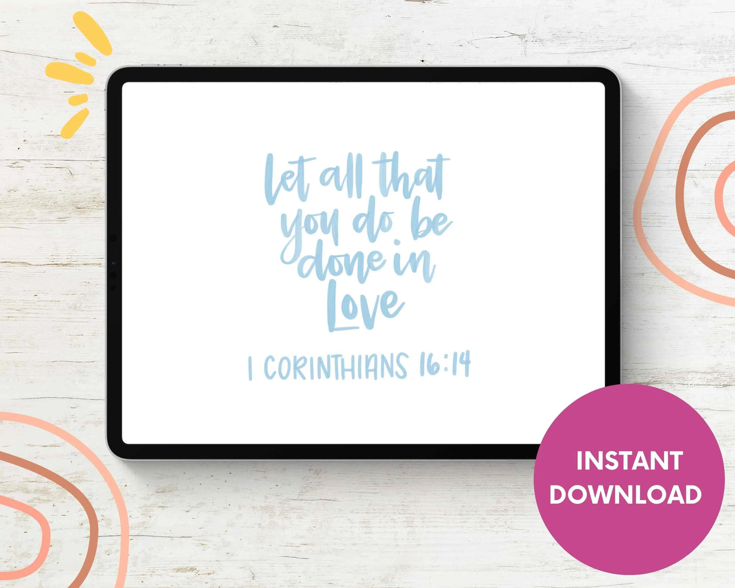 Handwritten Bible Verse Digital Stickers for Goodnotes Planner