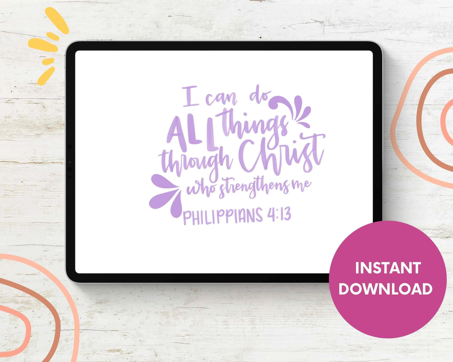 Handwritten Bible Verse Digital Stickers for Goodnotes Planner