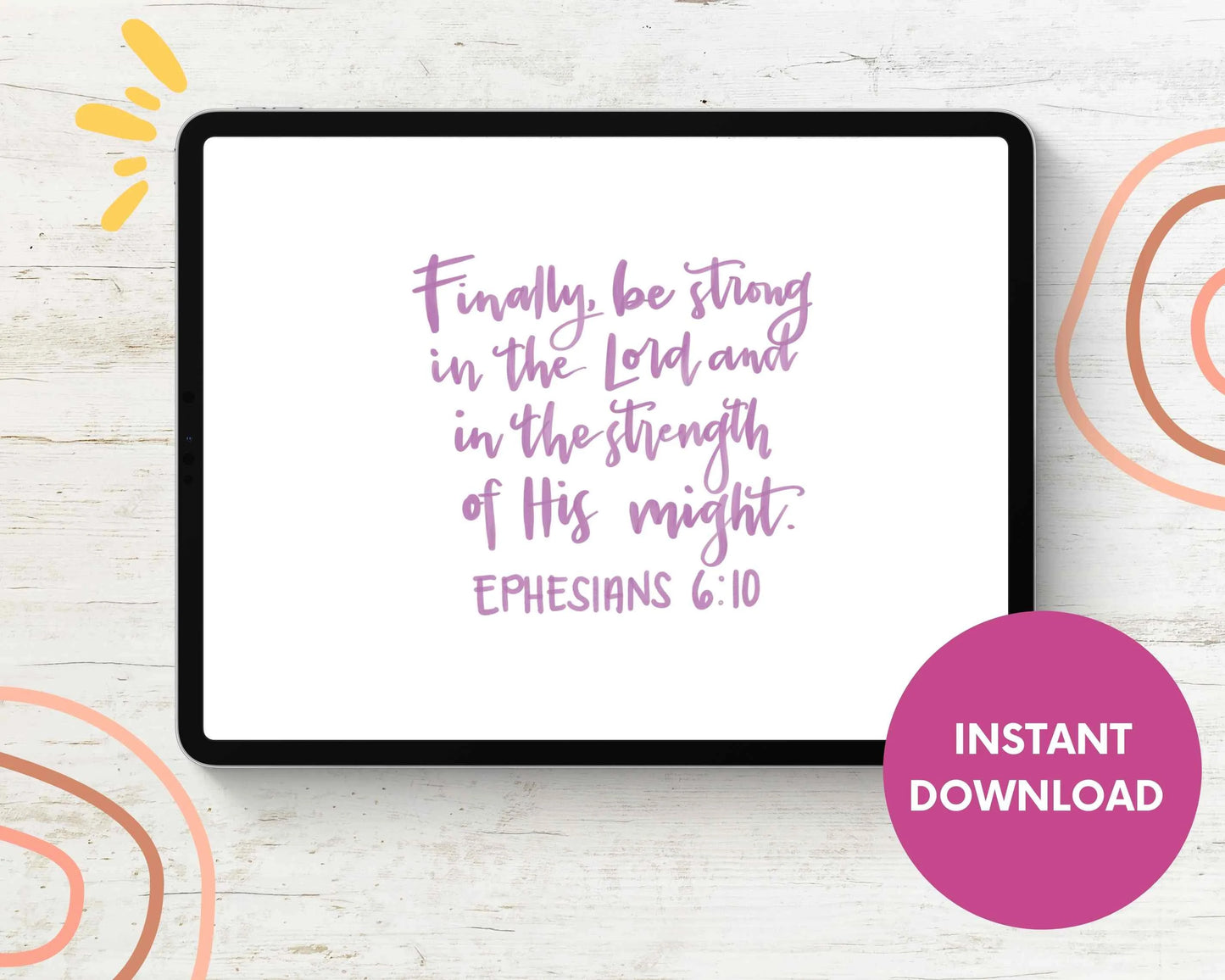 Handwritten Bible Verse Digital Stickers for Goodnotes Planner