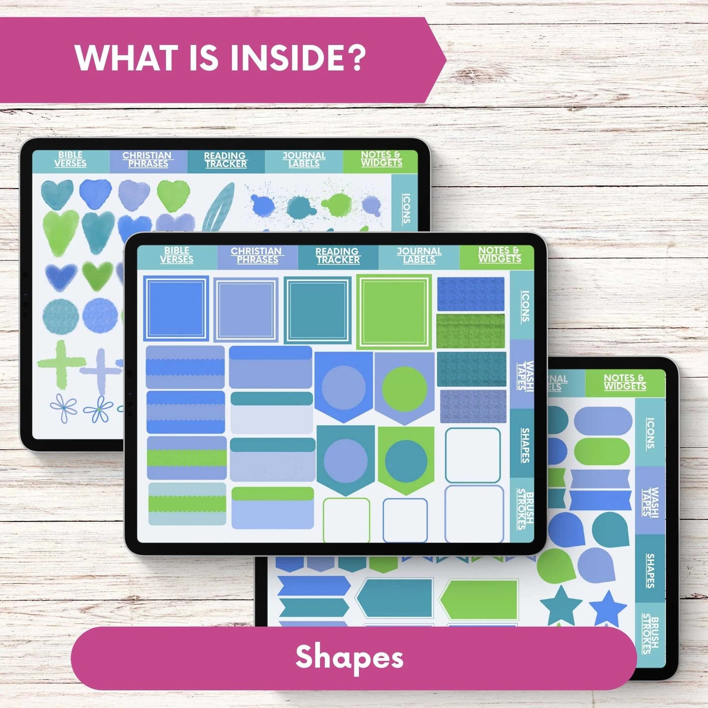 Bible Journal Digital Sticker Bundle for Goodnotes App