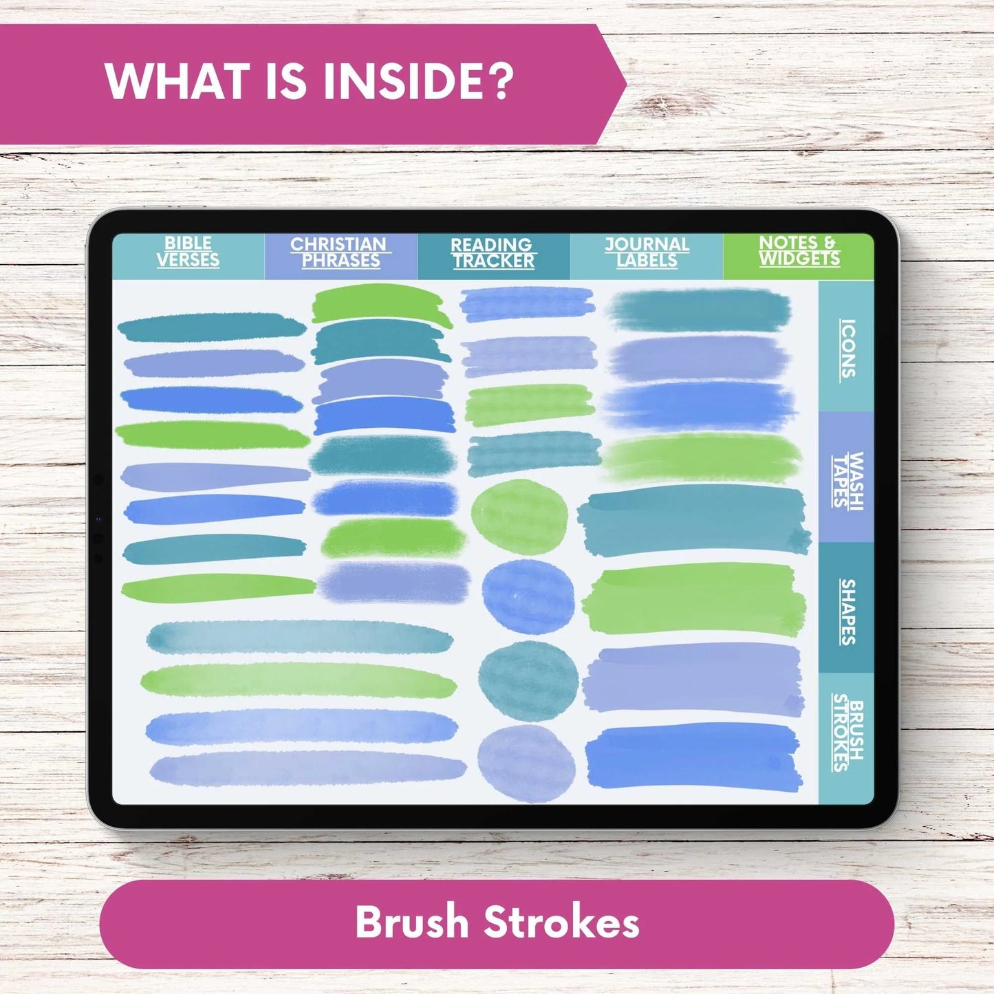 Bible Journal Digital Sticker Bundle for Goodnotes App