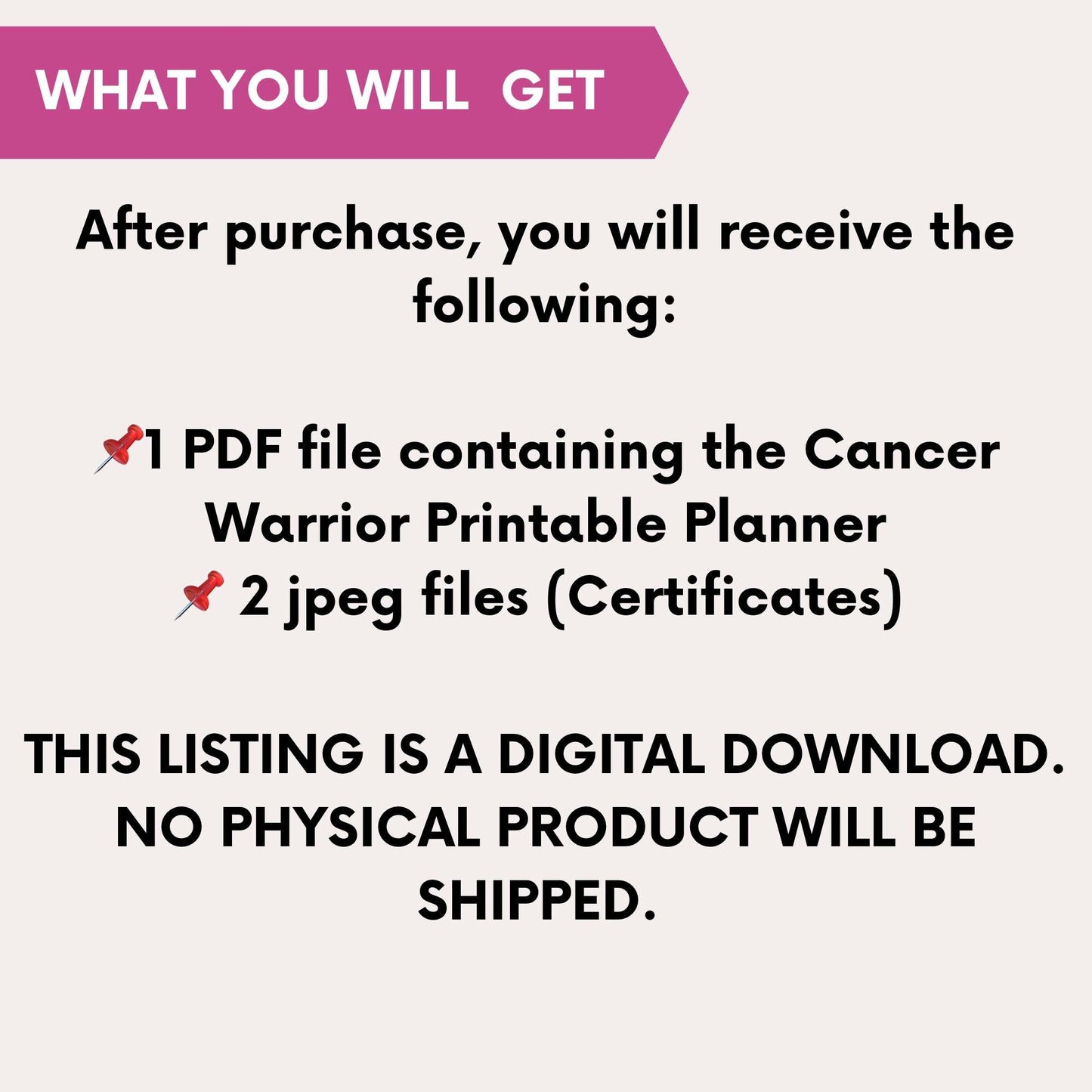 Printable Breast Cancer Health Planner for Cancer Warriors