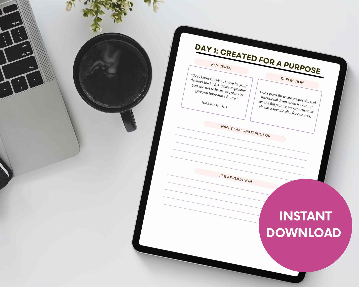 Discover Your Purpose:31 Day Printable Devotional for Christian Women