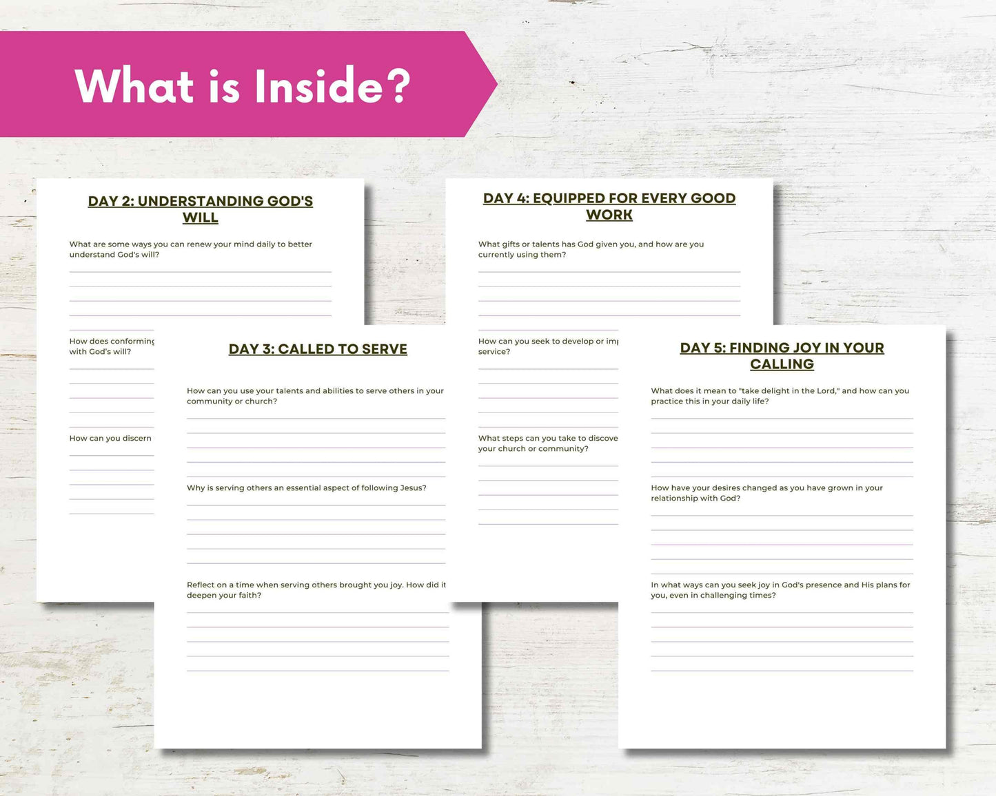 Discover Your Purpose:31 Day Printable Devotional for Christian Women