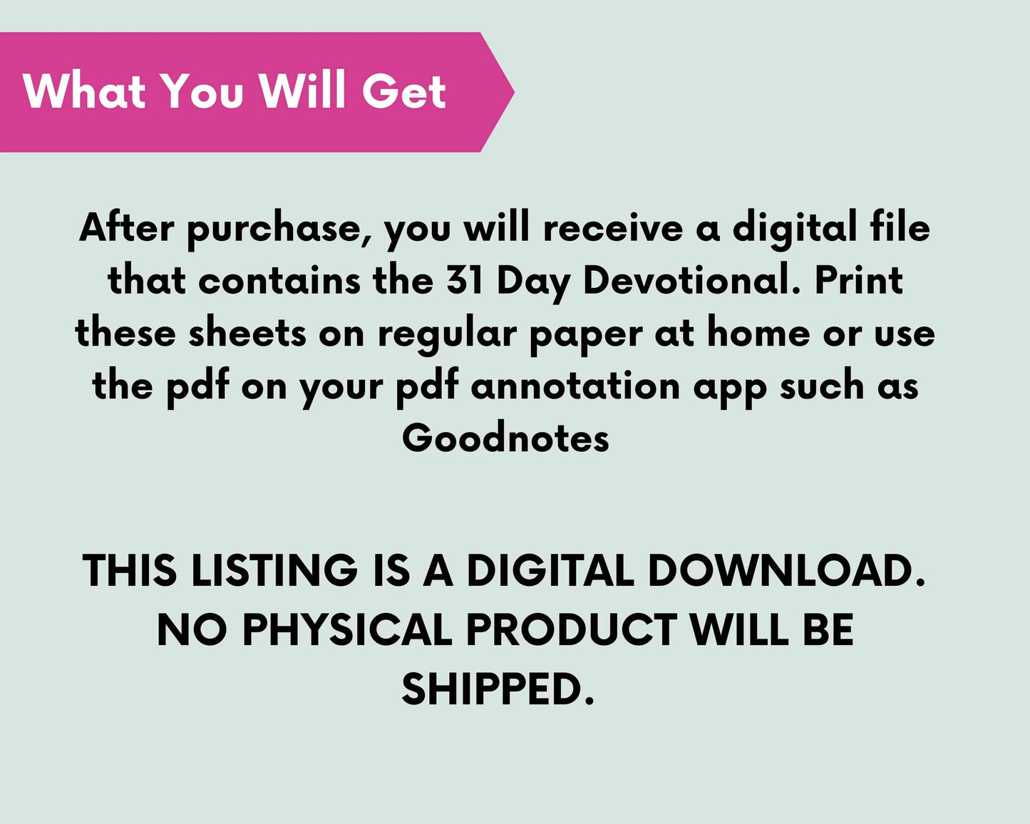 Discover Your Purpose:31 Day Printable Devotional for Christian Women
