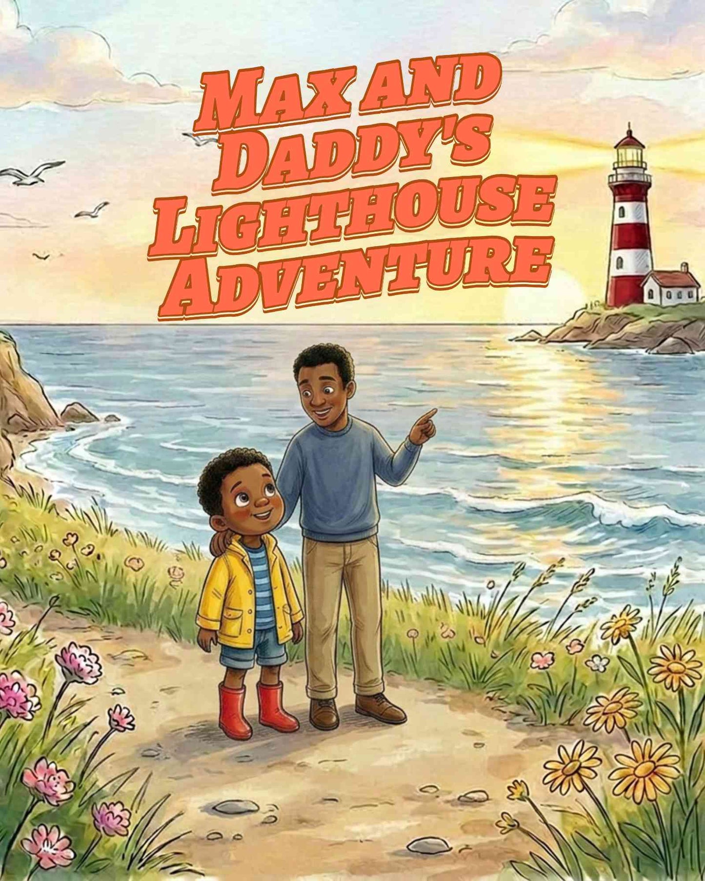 (Child's Name) and Dad's Lighthouse Adventure | Personalized Digital Storybook