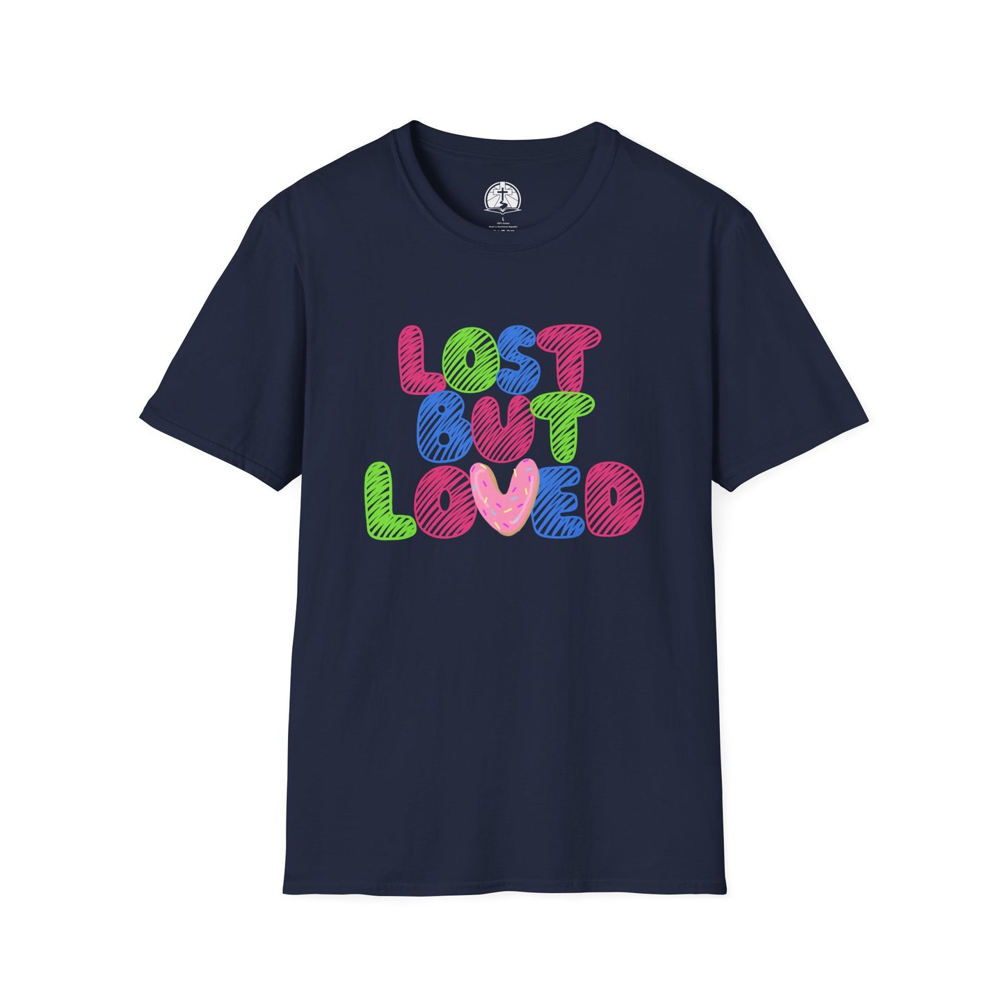 "Lost but Loved" Colorful Christian Graphic T-Shirt