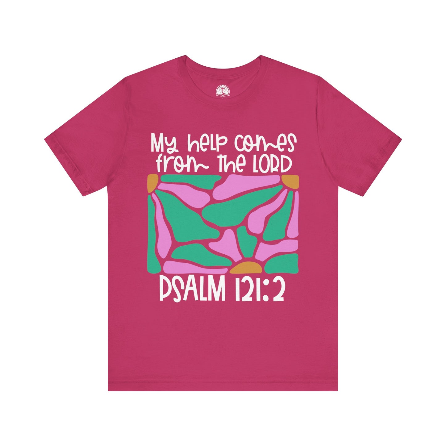 My Help Comes from the Lord | Boho Floral Soft Cotton Tshirt for Women