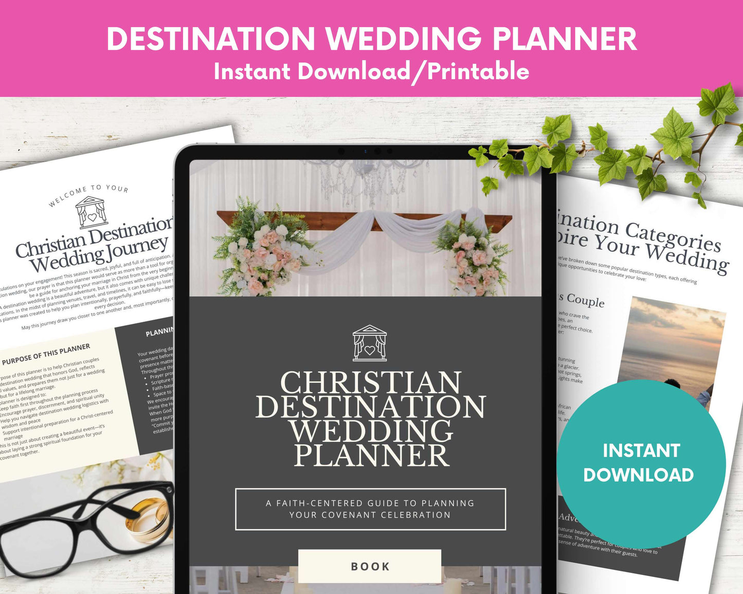 The Christian Destination Wedding Planner (PDF): A Faith-Centered Guide to Planning Your Covenant Celebration