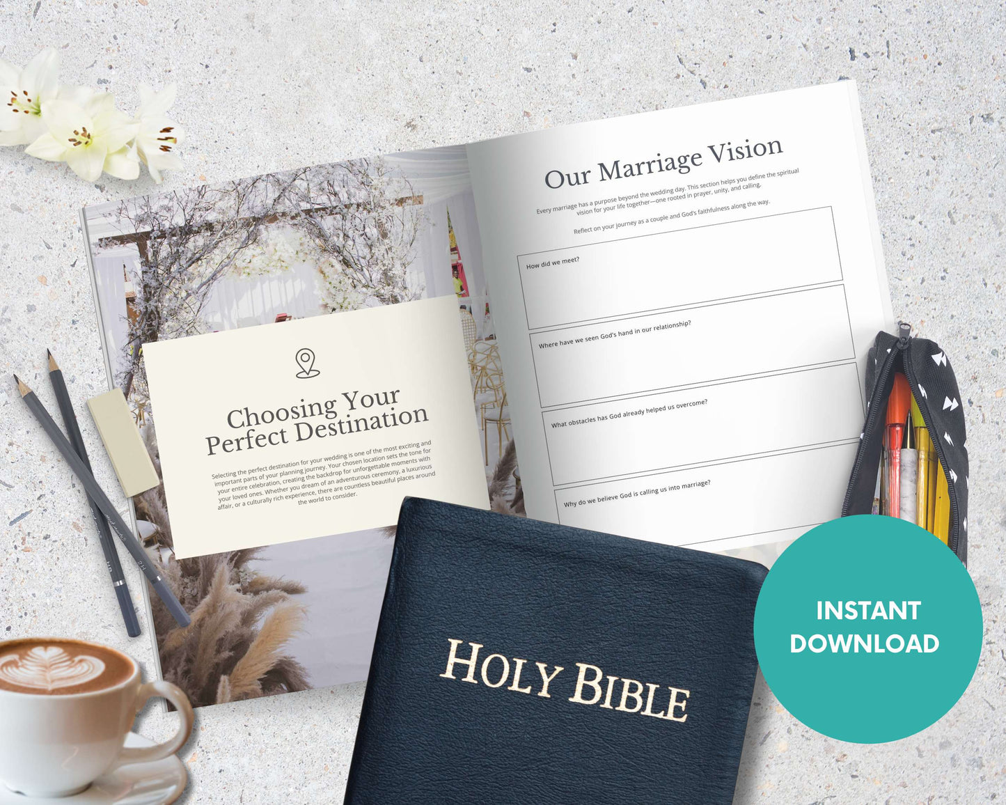 The Christian Destination Wedding Planner (PDF): A Faith-Centered Guide to Planning Your Covenant Celebration