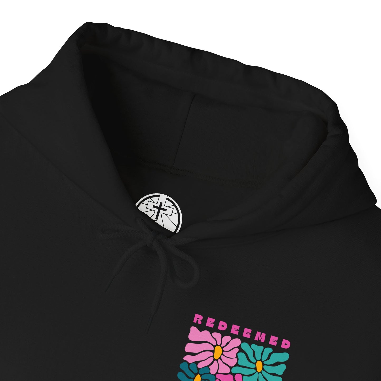 Redeemed & Restored Floral Hoodie - Unisex Heavy Blend™ Sweatshirt