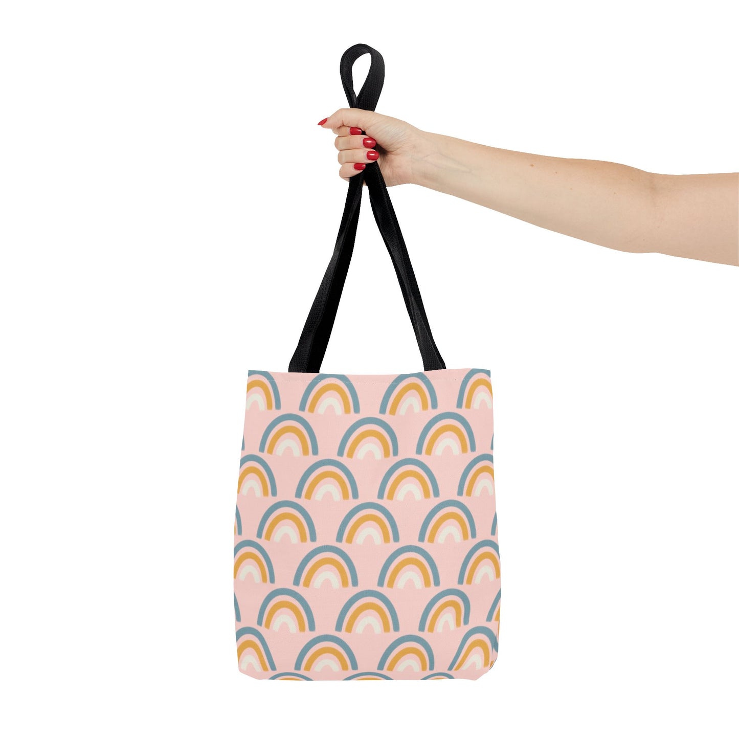 Pastel Rainbow Tote Bag - Eco-Friendly Everyday Carryall