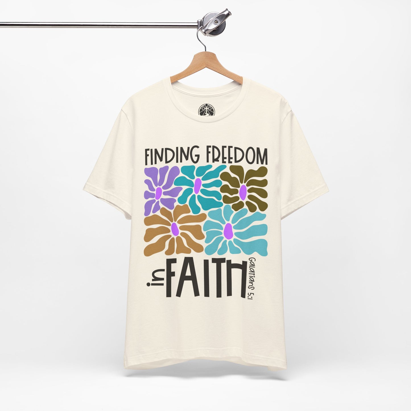 Finding Freedom in Faith Tee, Faith-Based Gift, Spiritual Motivation T-Shirt