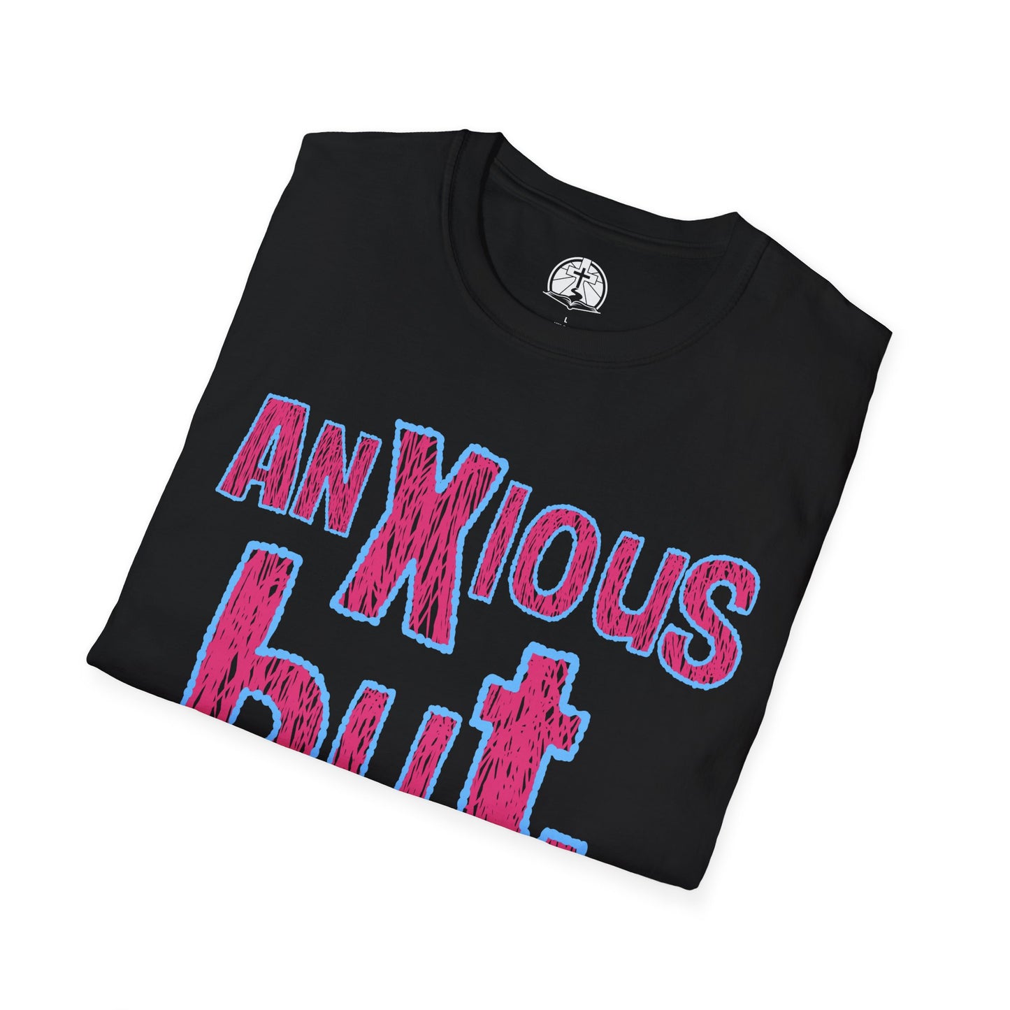 Anxious but Anchored Softstyle Christian T-Shirt