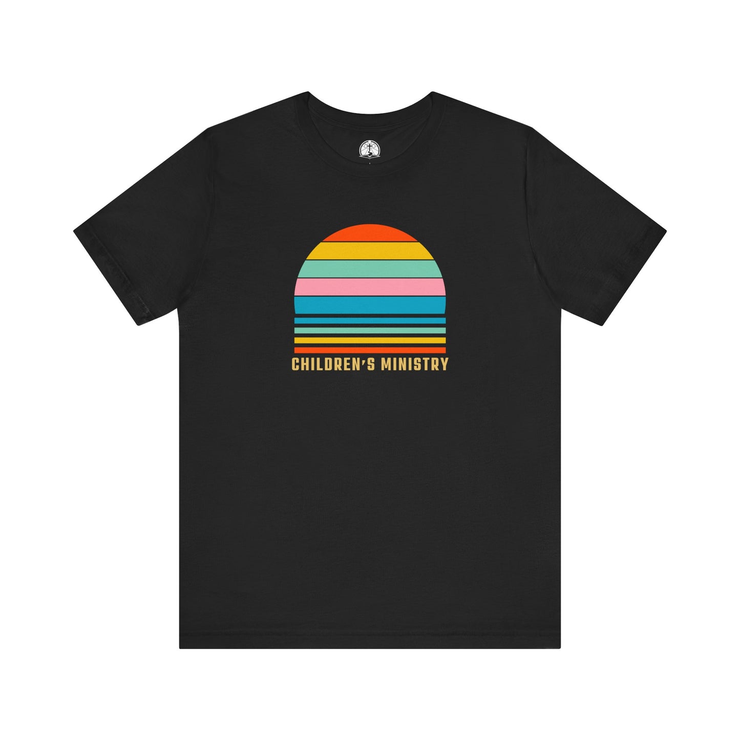 Children's Ministry Retro Rainbow Christian Short Sleeve T-Shirt