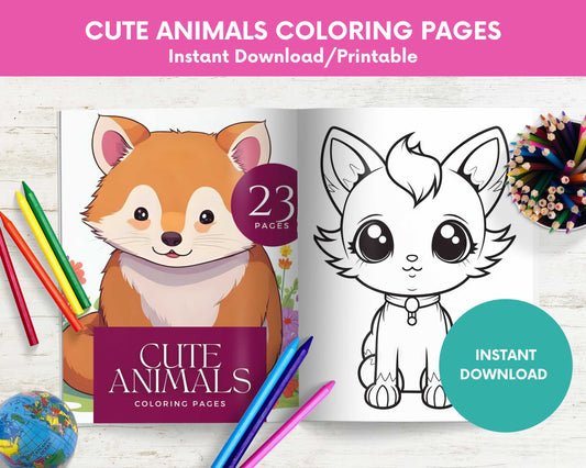 Cute Animals Coloring Pages
