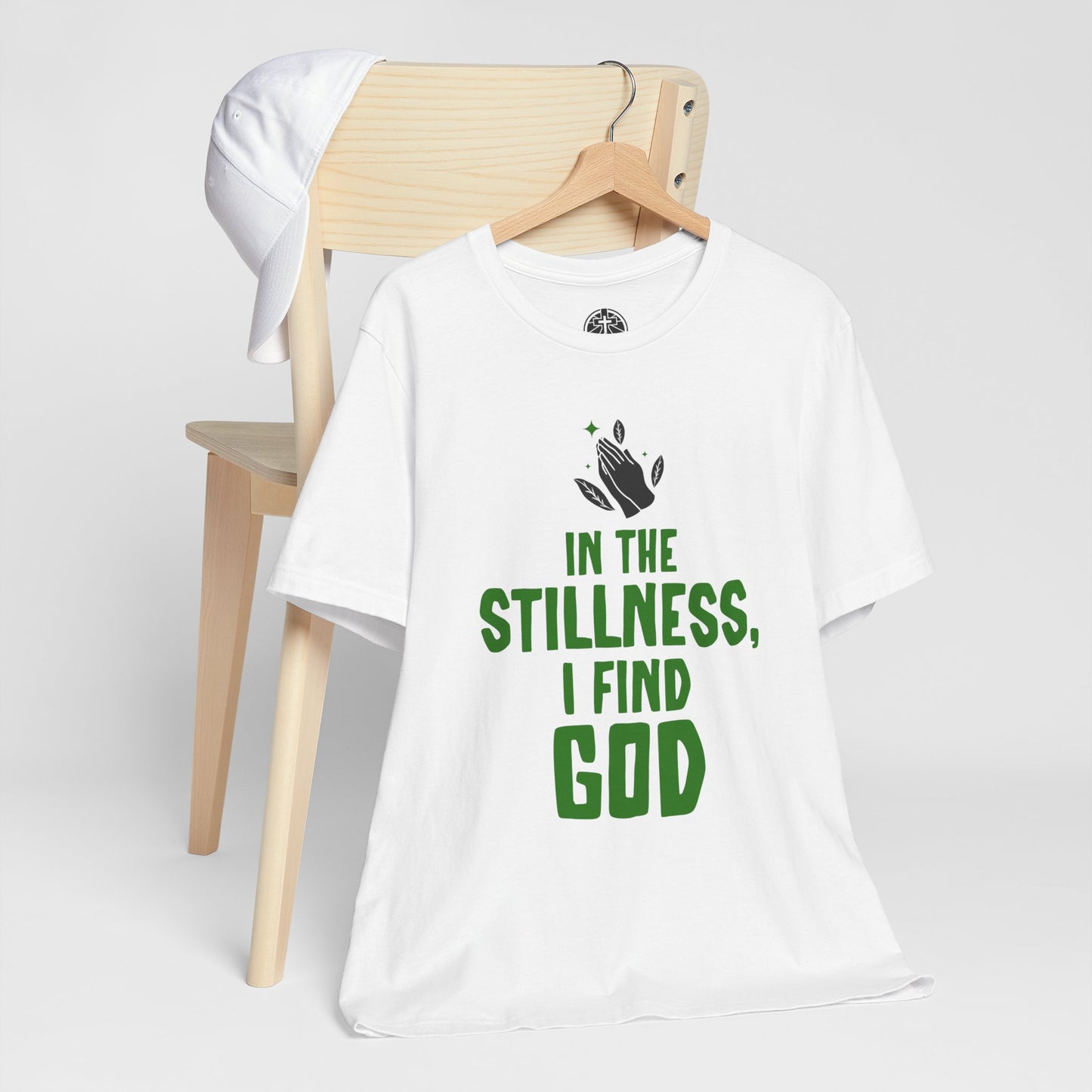 In the Stillness I Find God Short Sleeve T-Shirt