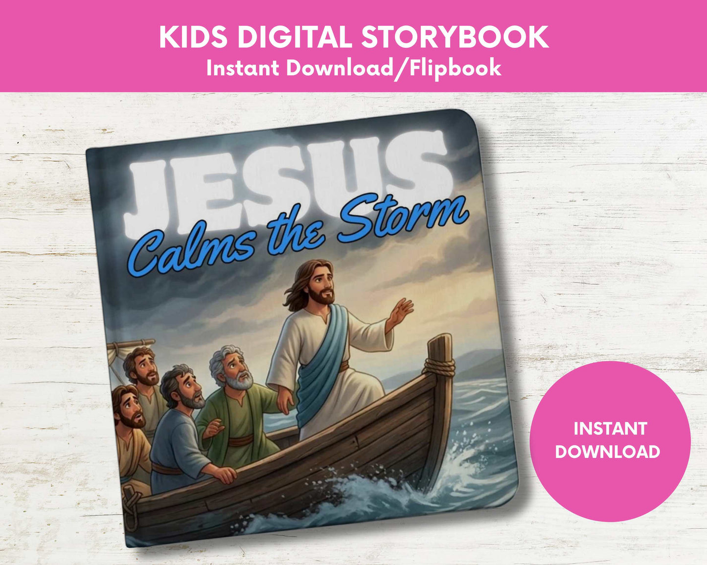 Jesus Calms the Storm Kids Digital Storybook