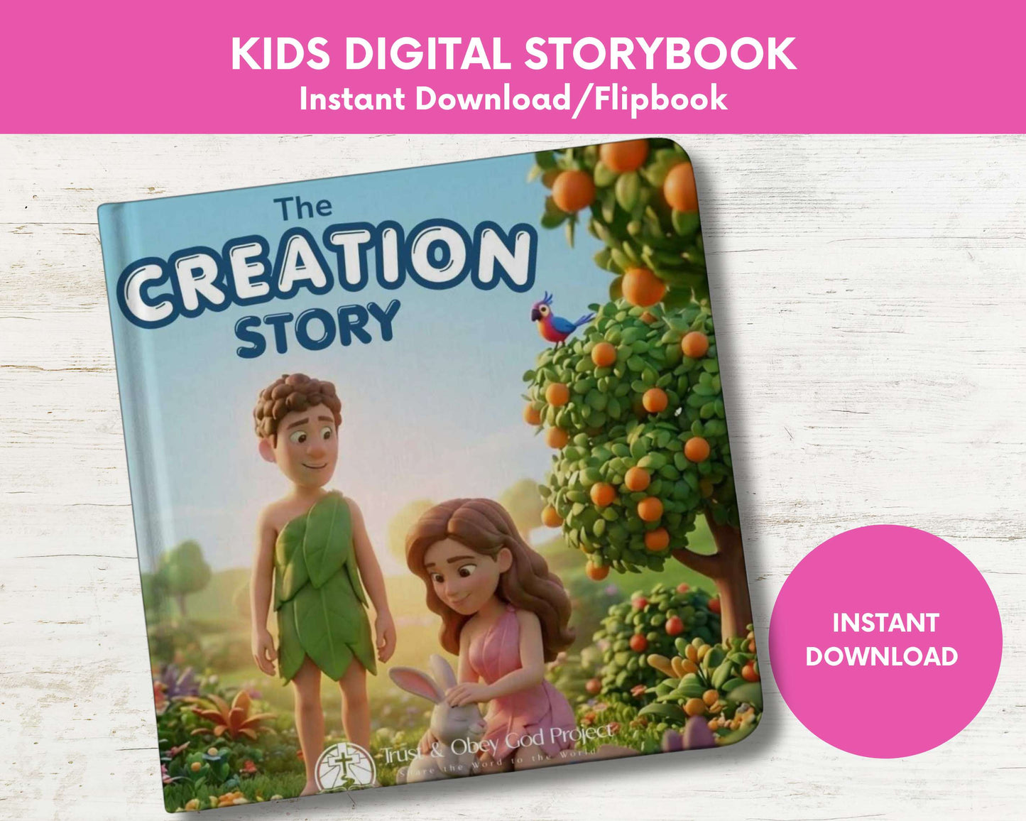 The Creation Story Through the Seven Days of Creation Digital Storybook