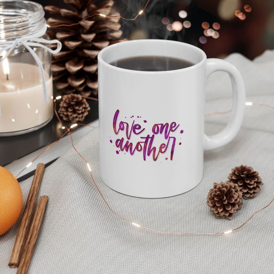 Love One Another Ceramic Mug for Coffee and Tea Lovers