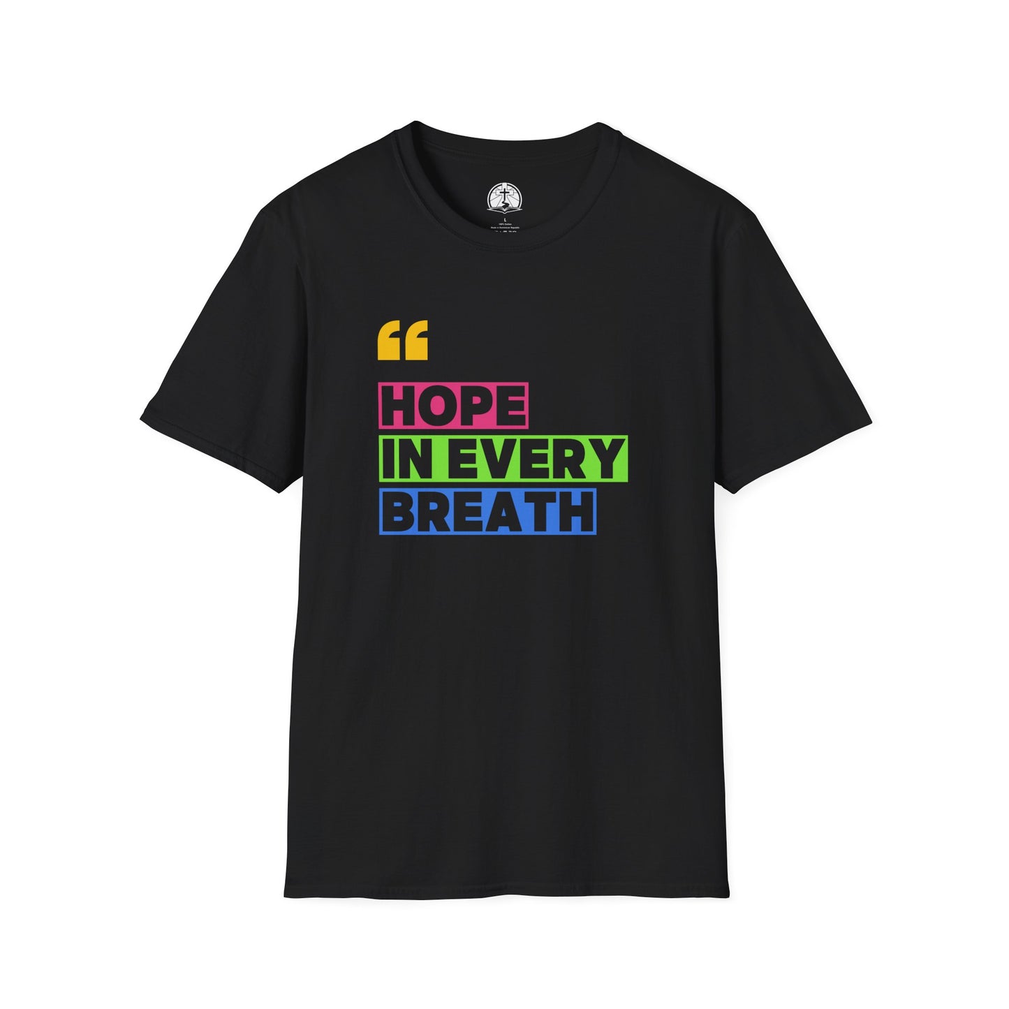 Hope in Every Breath Christian Unisex Softstyle T-Shirt