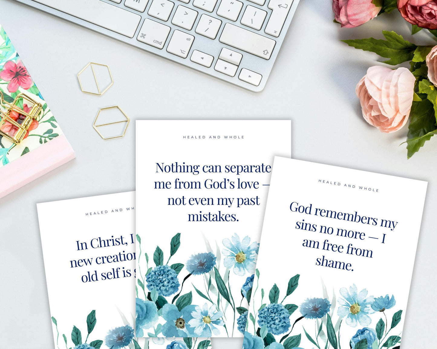 31 Biblical Affirmation Cards for Healing, Purity & Freedom in Christ