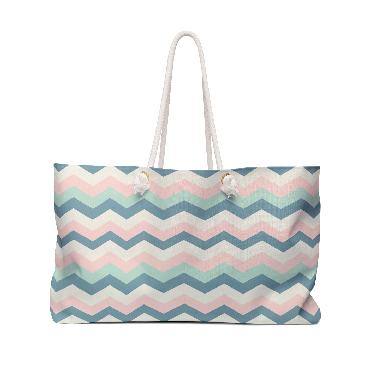 Chevron Pattern Weekender Bag - Stylish Travel Tote for Weekend Getaways