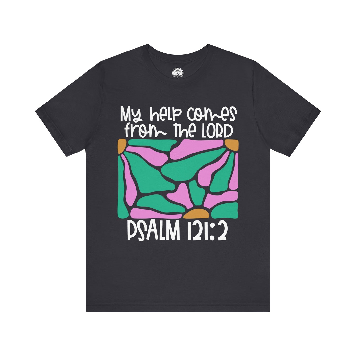 My Help Comes from the Lord | Boho Floral Soft Cotton Tshirt for Women