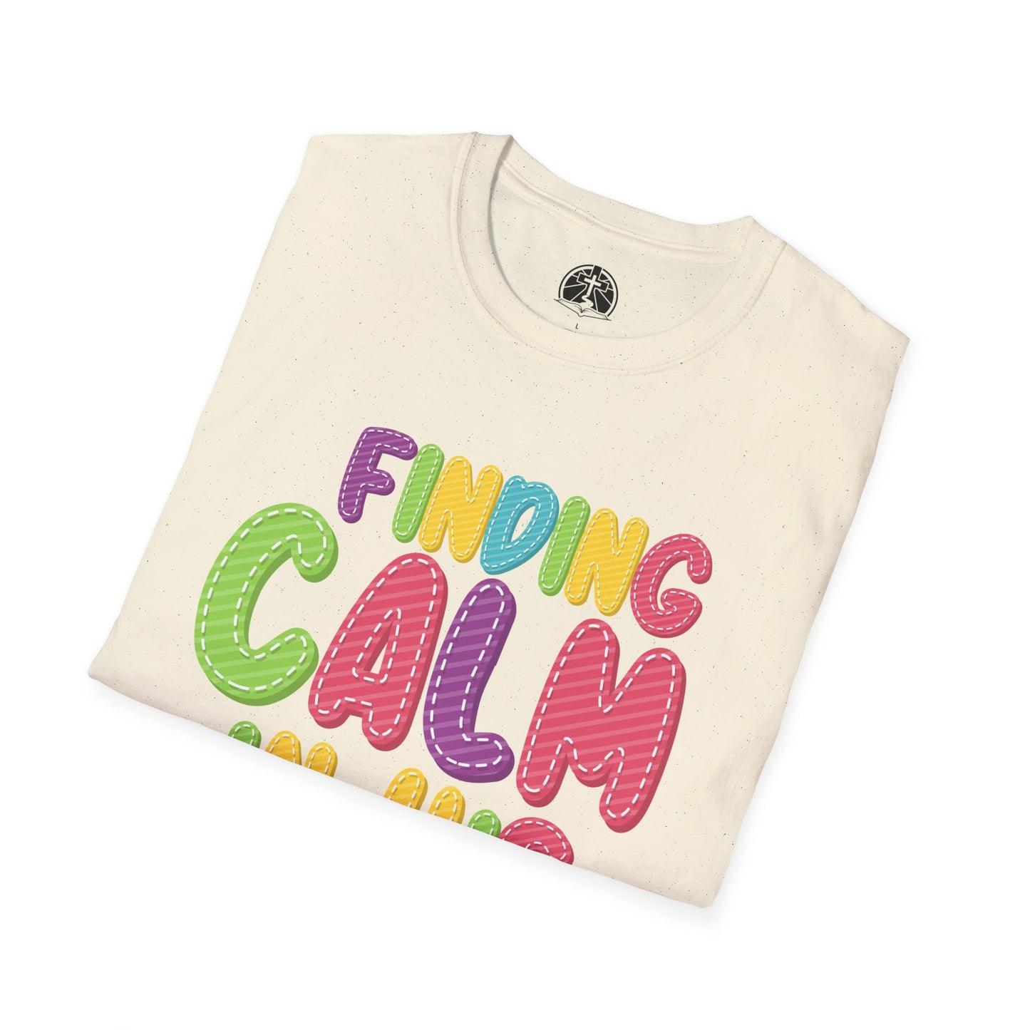 Finding Calm Christian Inspirational Softstyle T-Shirt