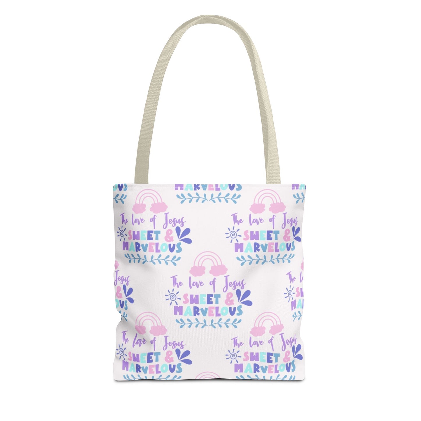 Inspirational Tote Bag - 'Sweet & Marvelous' Design for Everyday Use