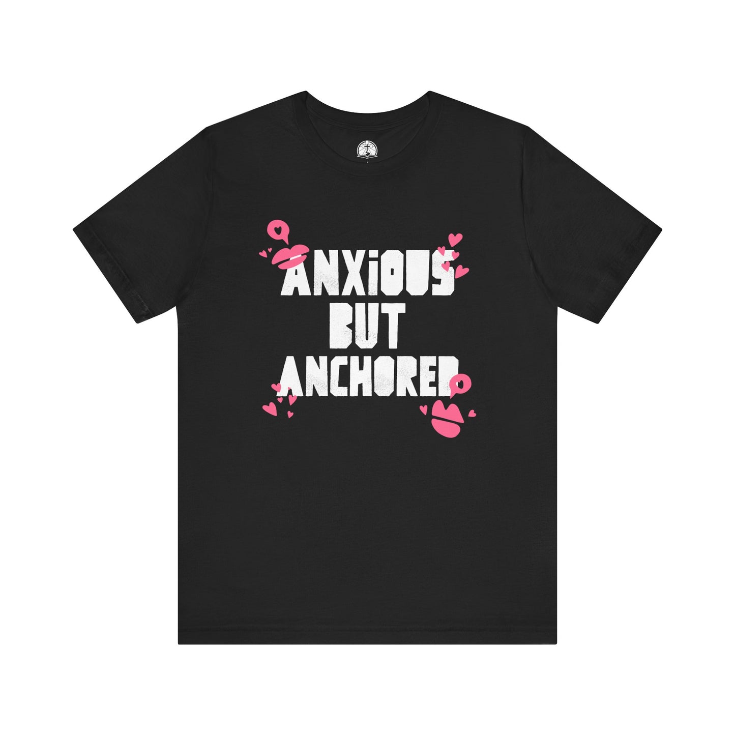 Anxious But Anchored Unisex Jersey Tee - Inspirational T-Shirt for Mental Health Awareness