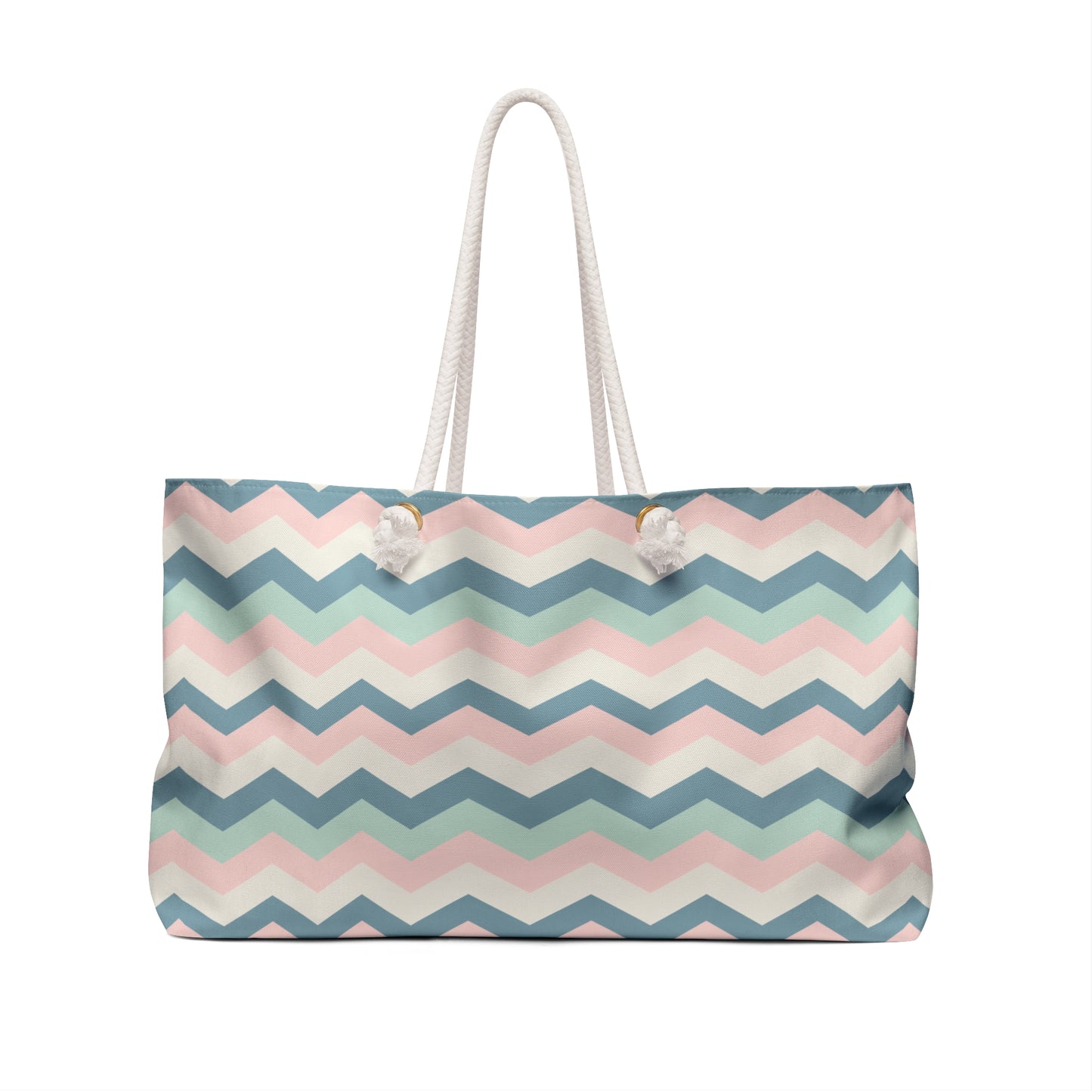 Chevron Pattern Weekender Bag - Stylish Travel Tote for Weekend Getaways