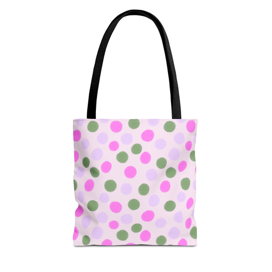 Colorful Polka Dot Tote Bag – Ideal for Everyday Use & Gift Giving