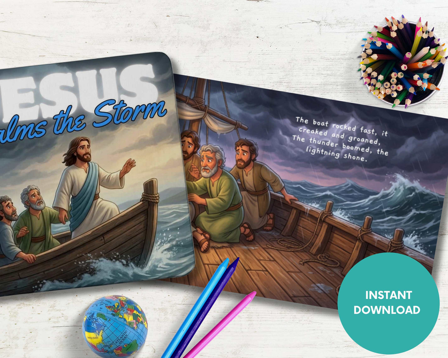 Jesus Calms the Storm Kids Digital Storybook