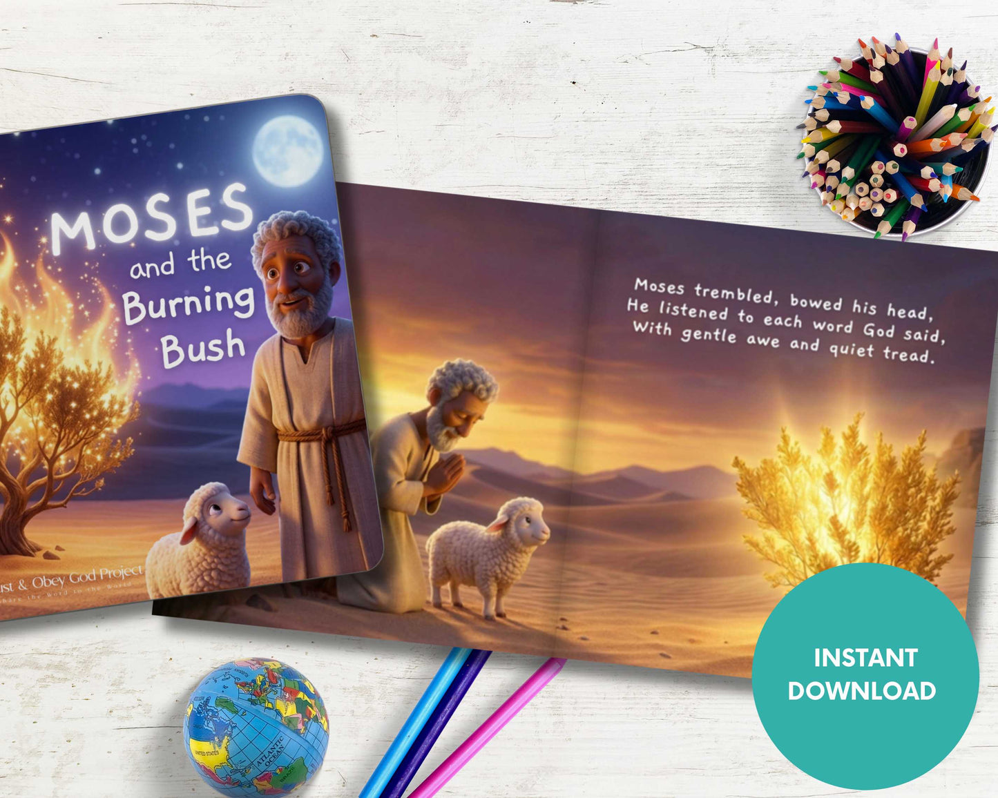 Moses and the Burning Bush Kids Digital Storybook