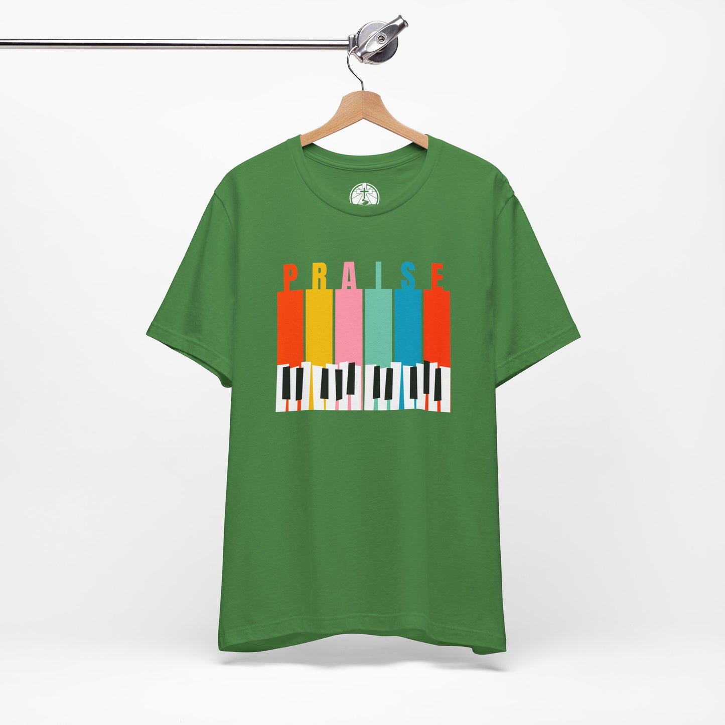 Praise Piano Unisex Jersey Short Sleeve Tee – Vibrant Music-Inspired Graphic Shirt