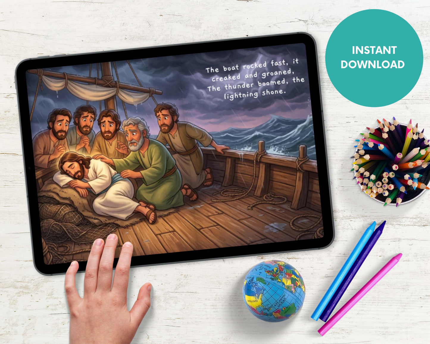 Jesus Calms the Storm Kids Digital Storybook