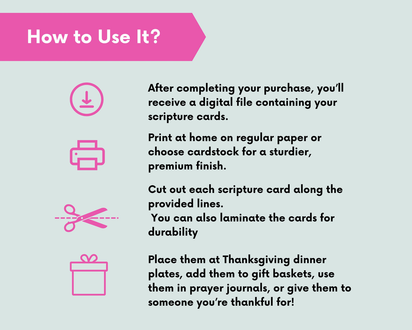 Printable Thanksgiving Scripture Card Set – Gratitude-Themed Bible Verses