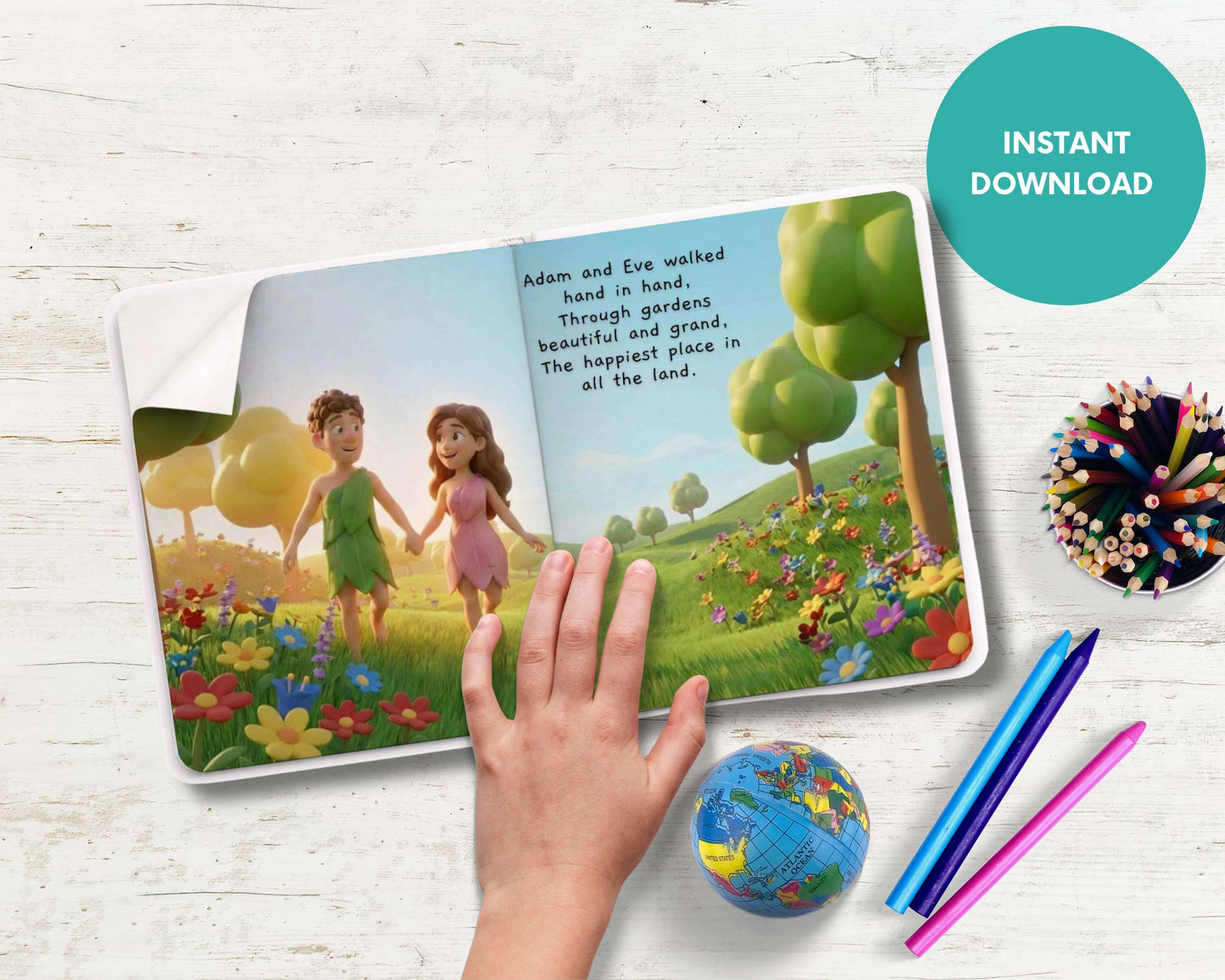 The Creation Story Through the Seven Days of Creation Digital Storybook