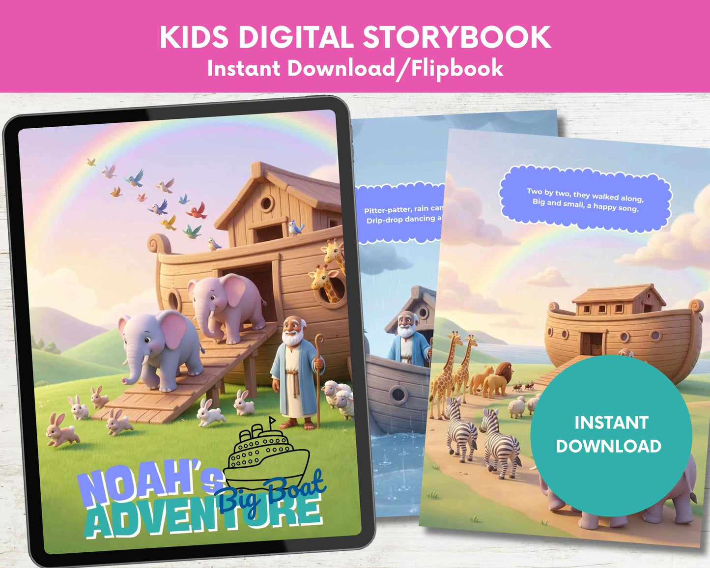 Noah’s Big Boat Adventure Kids Digital Storybook