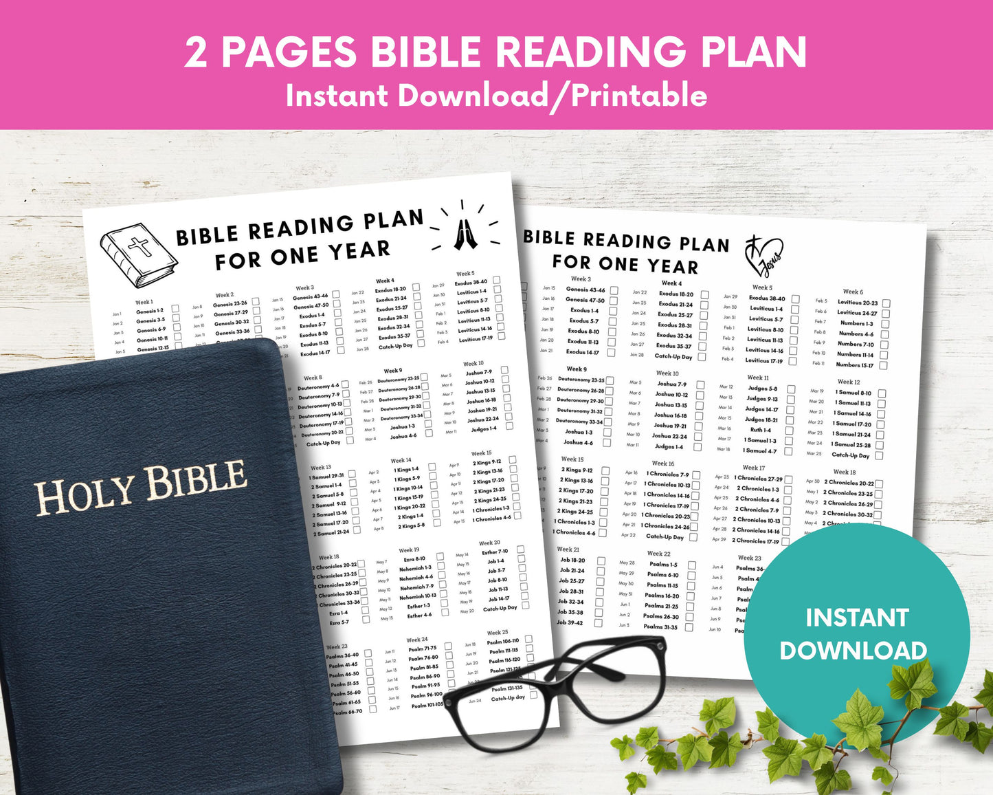 2026 Old and New Testament Bible Reading Plan for Christians,Read the Bible in One Year
