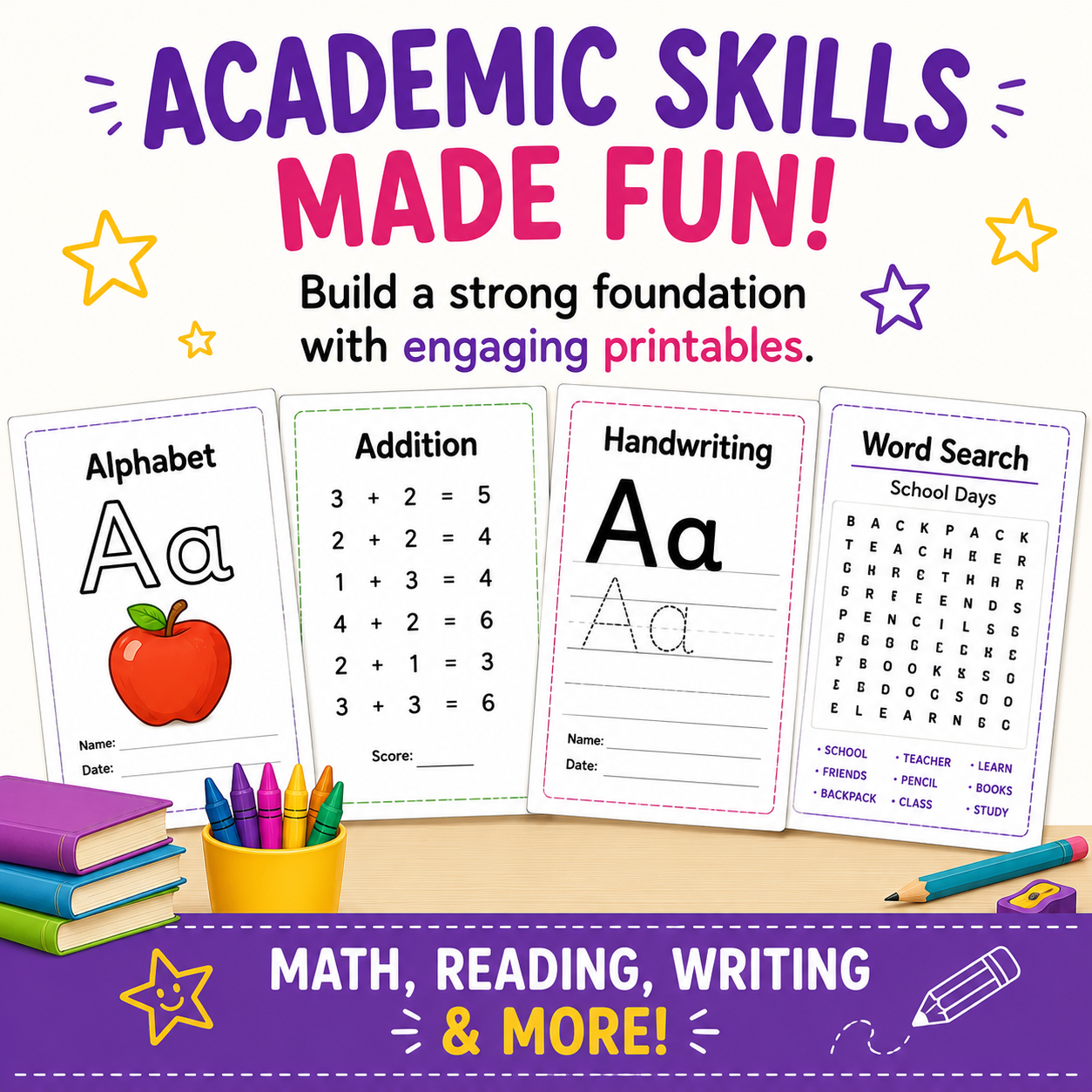 Back to School Mega Bundle for Kids – 10,000+ Pages of Fun, Faith & Learning (With Master Resell Rights!)