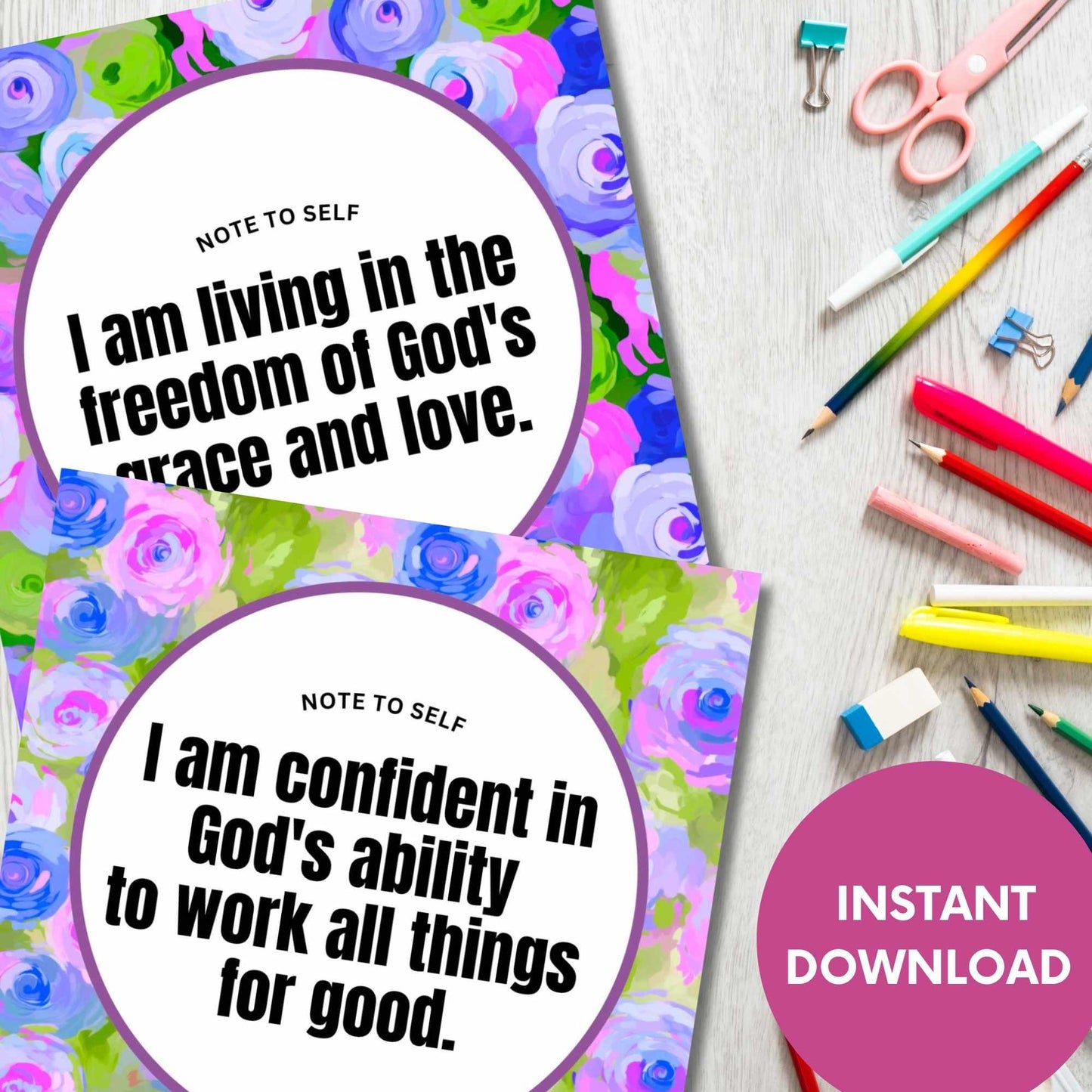 Printable Faith Affirmation Cards for Christian Women Volume 2